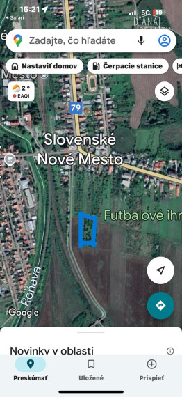 Predaj  investičného pozemku v Slovenskom Novom meste