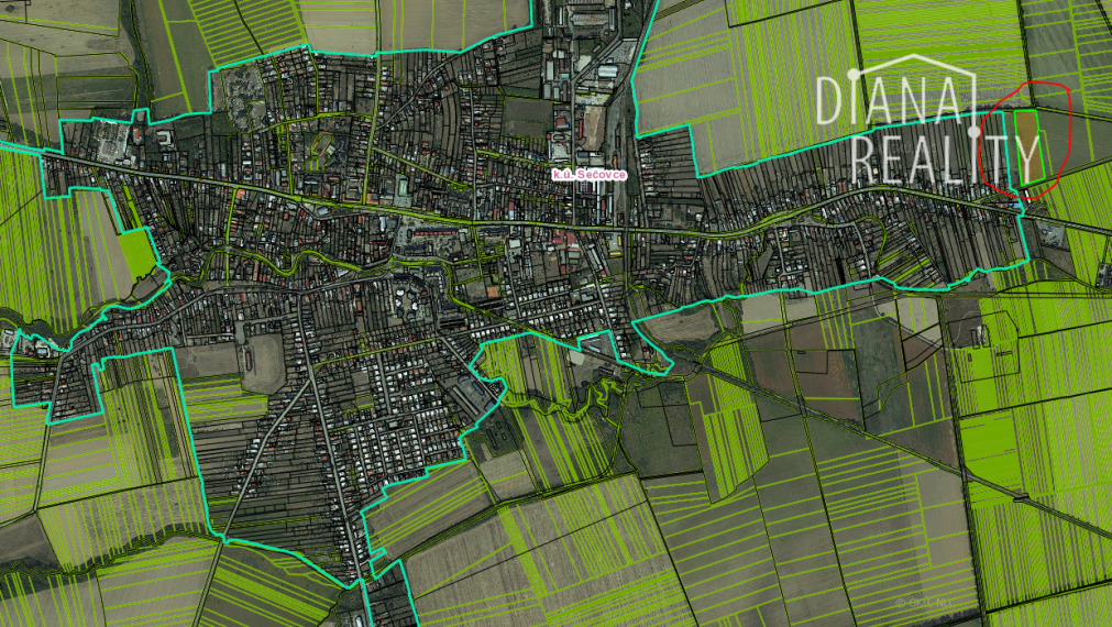 Na predaj  pozemok v Sečovciach, pre výrobné , skladové a technické vybavenosti